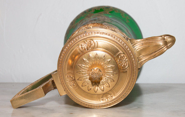 Orangeade pitcher Signed Victor Saglier 19th century