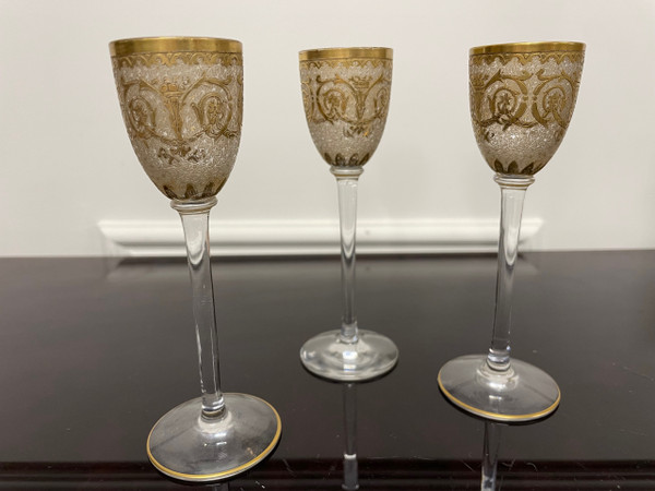 Saint Louis - Cristal Liqueur Service Late 19th Century