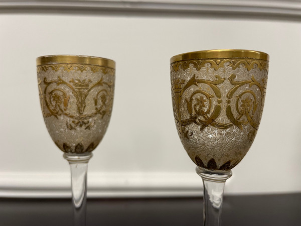 Saint Louis - Cristal Liqueur Service Late 19th Century