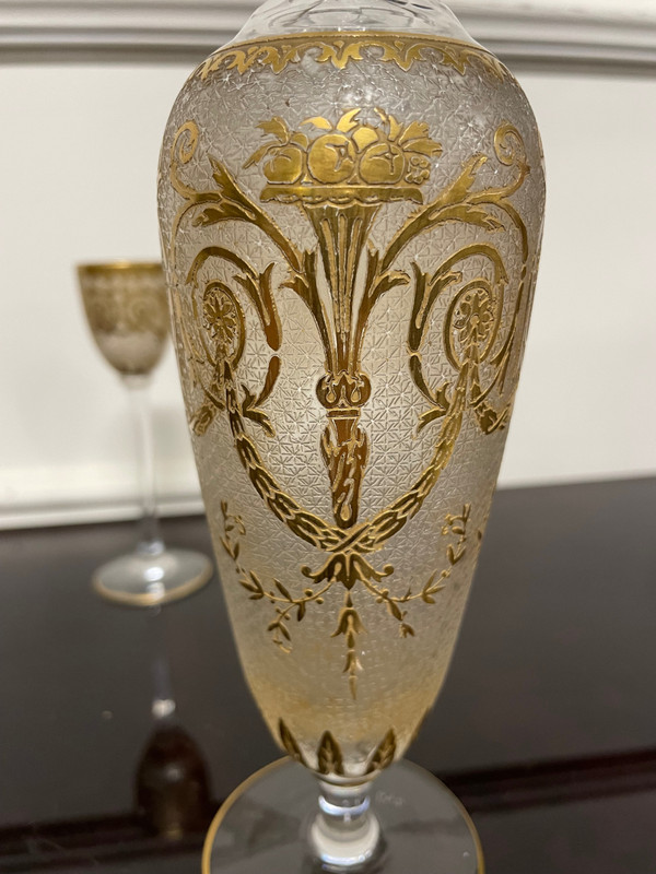 Saint Louis - Cristal Liqueur Service Late 19th Century