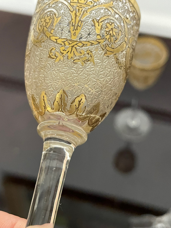 Saint Louis - Cristal Liqueur Service Late 19th Century