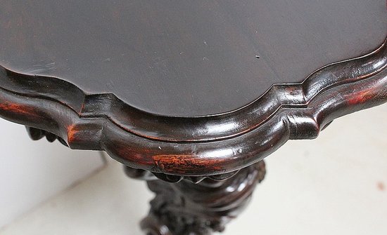  Sellette Putti en bois Sculpté - Fin XIXe 