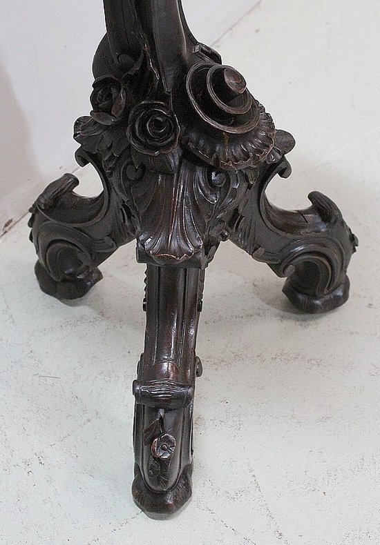  Sellette Putti en bois Sculpté - Fin XIXe 