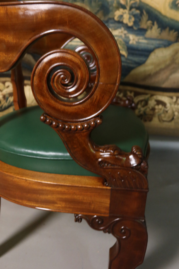 Fauteuil de bureau XIXème
