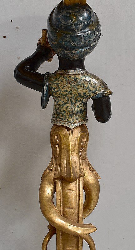  Sella in legno dorato in stile veneziano - Fine XIX secolo
