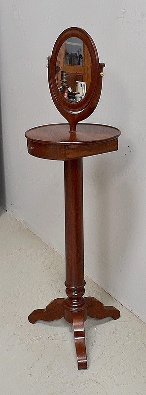  Barbière en Acajou massif de Cuba, époque Restauration - 1ère partie du XIXe 