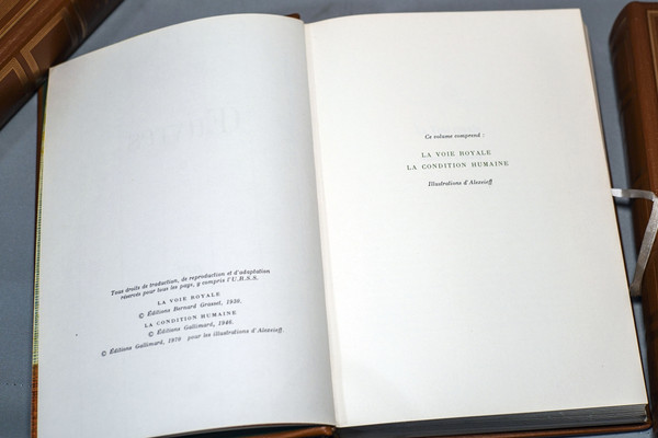 Oeuvres d'André MALRAUX, , 4 volumes Ed. Gallimard NRF 1970 