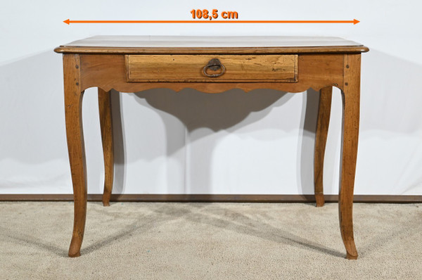 Table Bureau en Noyer et Merisier, style Louis XV – Début XIXe