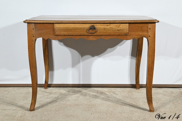 Table Bureau en Noyer et Merisier, style Louis XV – Début XIXe