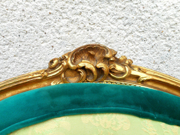 Suite Quatre Fauteuils En Bois Doré époque XIXe