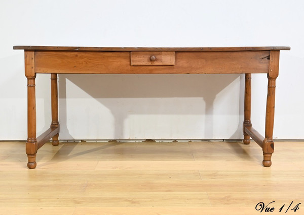 Table de Ferme de Propriété en Merisier, style Louis XIV – Début XIXe