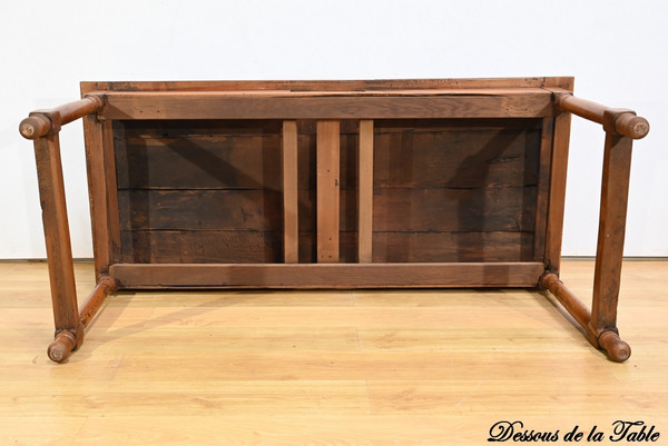Table de Ferme de Propriété en Merisier, style Louis XIV – Début XIXe