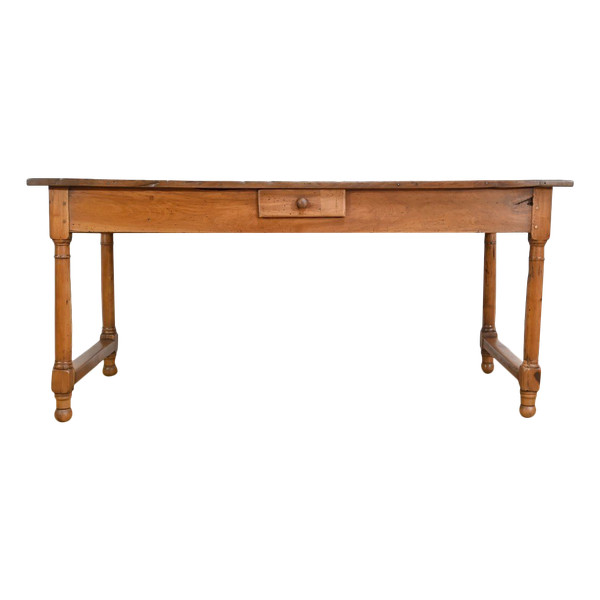 Farmhouse table in cherry wood, Louis XIV style - Early 19th century