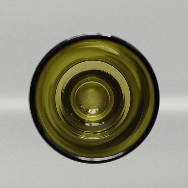 1970er Erstaunliche grüne Vase #1376 von Tamara Aladin Vase für Riihimaki/Riihimaen Lasi Oy