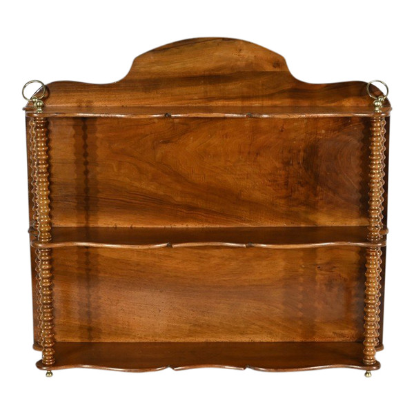 Walnut shelf, Louis Philippe period - Mid-19th century