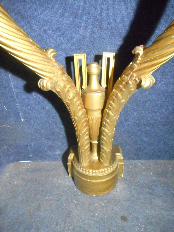 Paire De Console Aux Cornes d'Abondance En Bois Doré époque XIXe