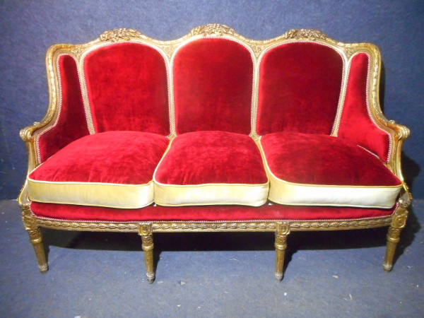 Ensemble De Salon En Bois Doré époque XIXe