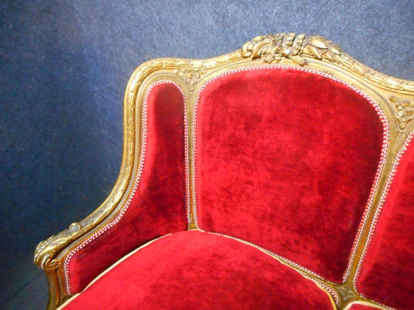 Ensemble De Salon En Bois Doré époque XIXe