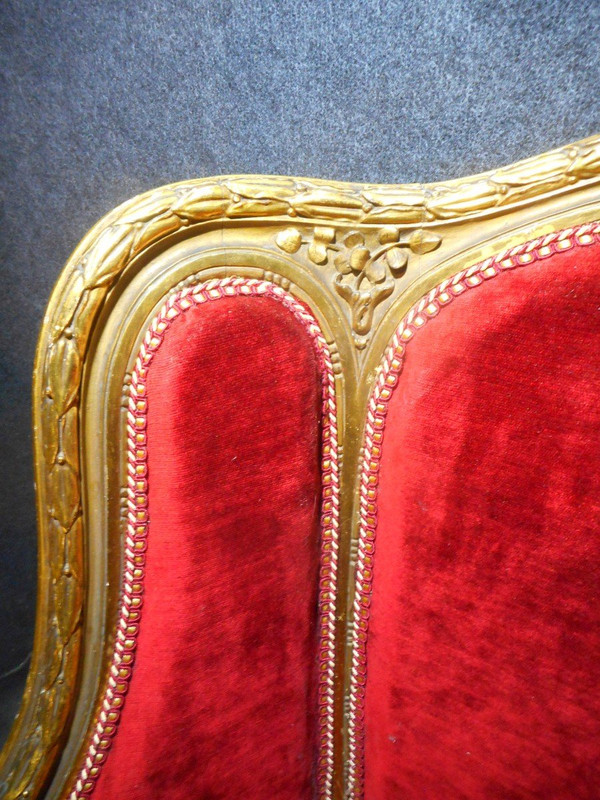 Ensemble De Salon En Bois Doré époque XIXe