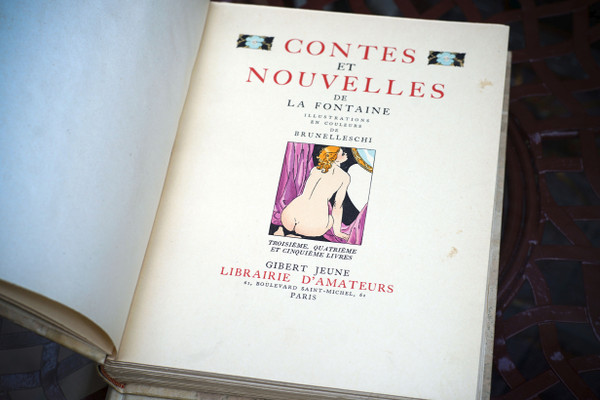 Curiosa - Jean de LA FONTAINE, CONTES ET NOUVELLES , 2 books. 1940
