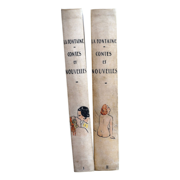 Curiosa - Jean de LA FONTAINE, CONTES ET NOUVELLES , 2 books. 1940