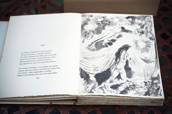 Curiosa - Ch. BAUDELAIRE, LES FLEURS DU MAL , illustré par Édy LEGRAND. 1950