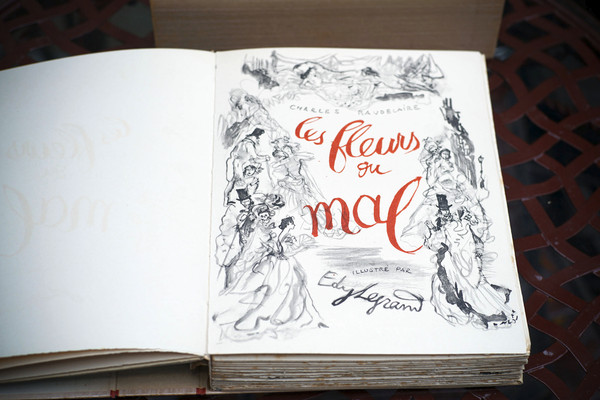 Curiosa - Ch. BAUDELAIRE, LES FLEURS DU MAL , illustré par Édy LEGRAND. 1950