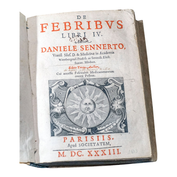 De FEBRIBUS Libri IV. Auctore DANIELE SENNERTO - Daniel Sennert - Ausgabe 1633