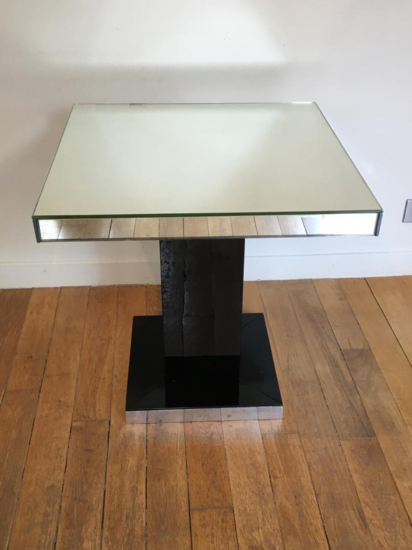 Guéridon Miroir Style Art Déco