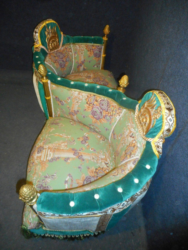 Confidente indiscreto Capitonné periodo Napoleone III