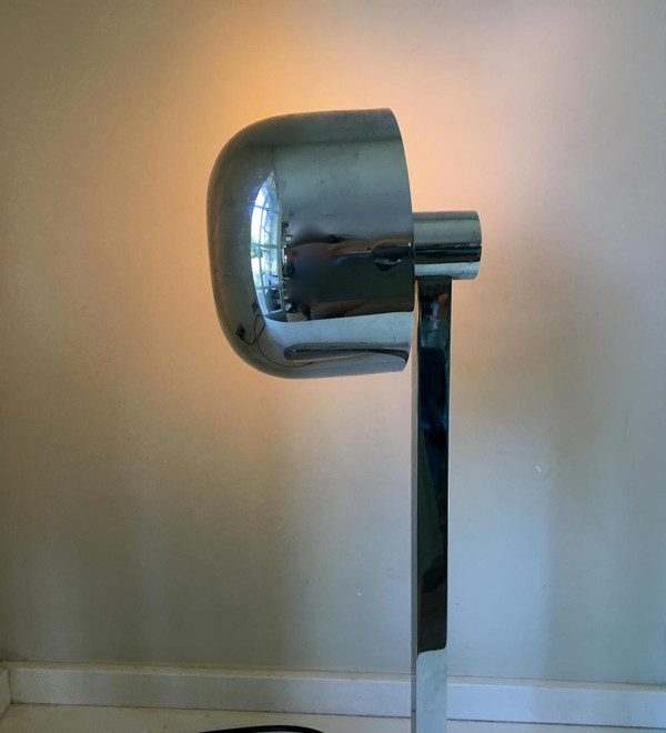 Lampada da scrivania cromata