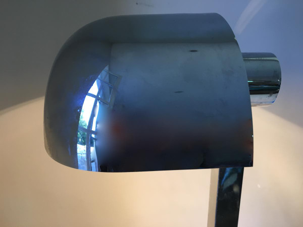 Lampada da scrivania cromata