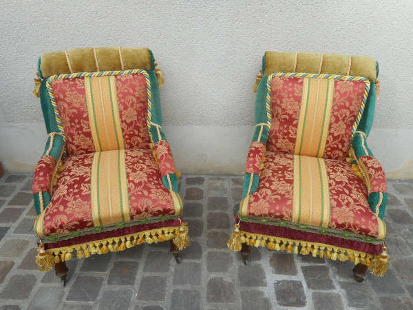 Coppia Di Poltrone Epoca Napoleone III