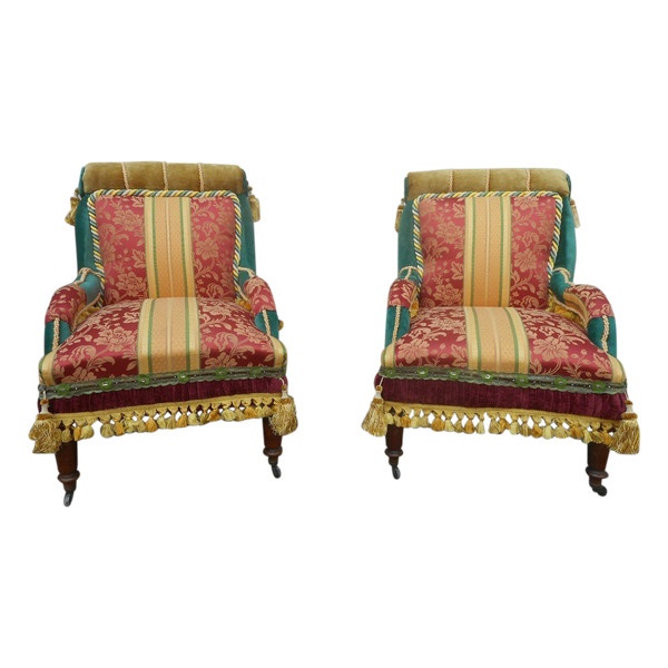 Paire De Fauteuil époque Napoléon III