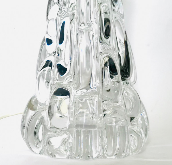 Il designer di lampade di cristallo Carl Fagerland per Orrefors Svezia