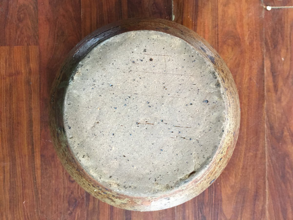 Grande brocca in gres pirite firmata Baudard, anni '60