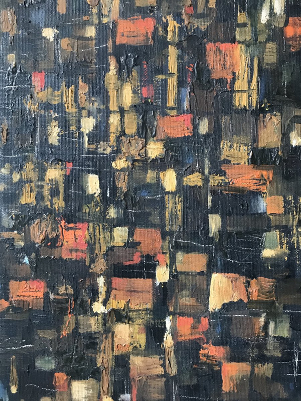 Abstract Composition, Signed Cerchiari, Italy, 1950s.