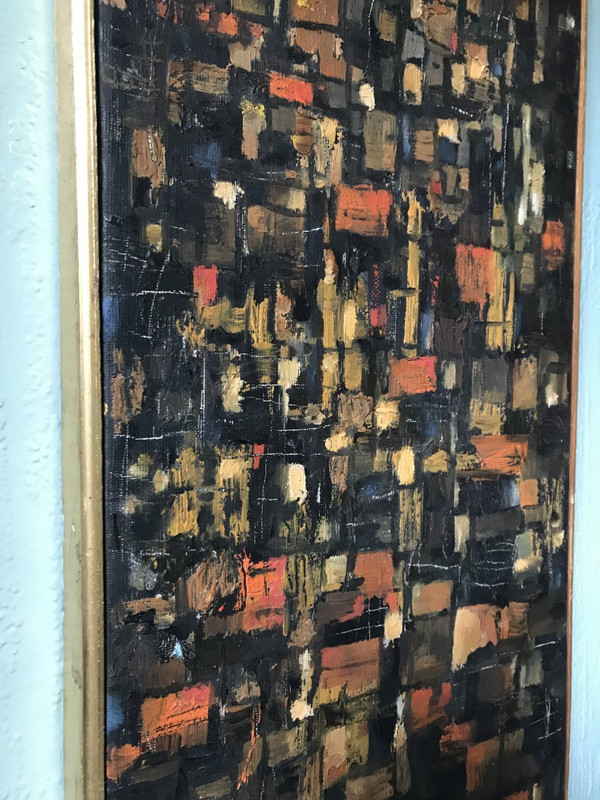 Abstract Composition, Signed Cerchiari, Italy, 1950s.
