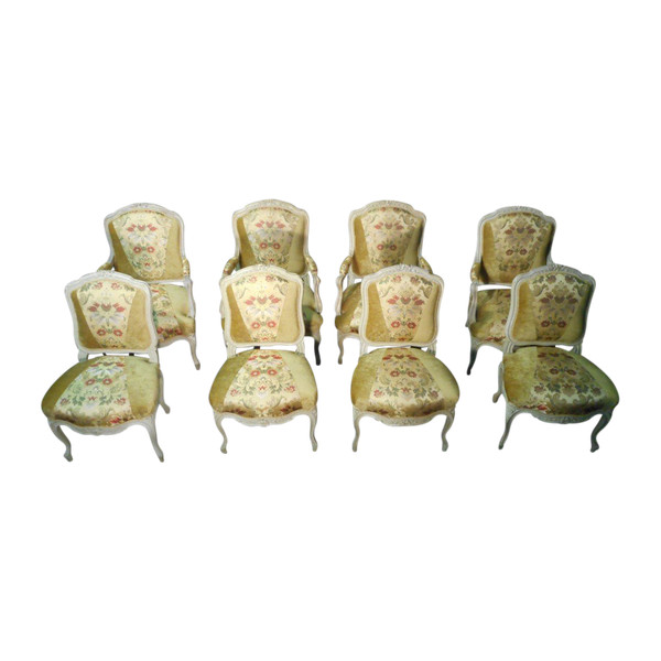 Ensemble De Salon En Bois Laqué époque XIXe