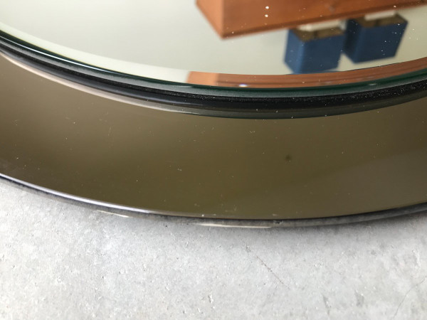 Galvorame Metalvetro mirror, Italy, Circa 1970.