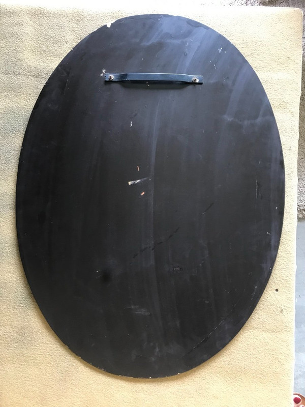 Galvorame Metalvetro mirror, Italy, Circa 1970.