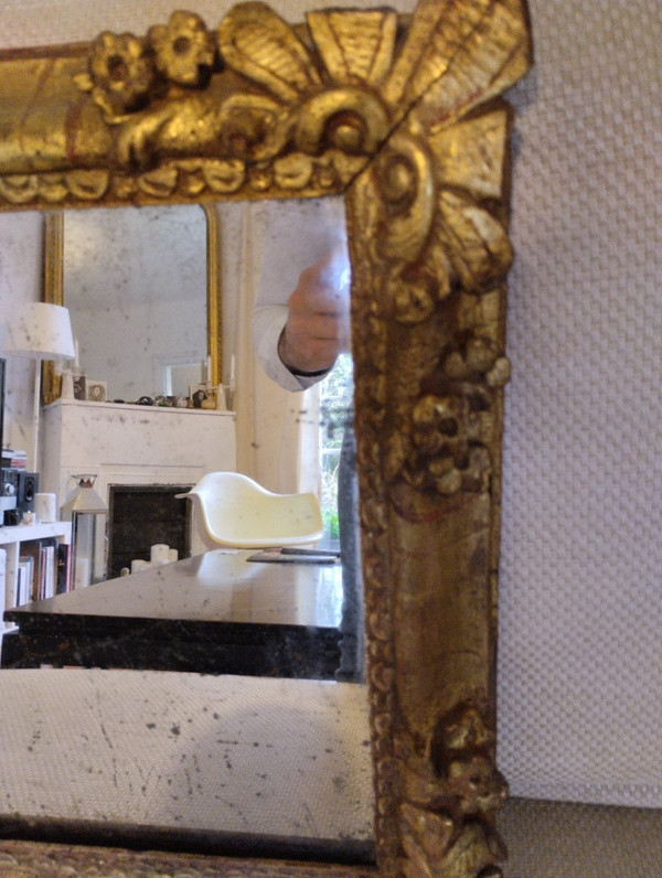 Mirror - Gilded wood - Louis XIV - XVIII E S.
