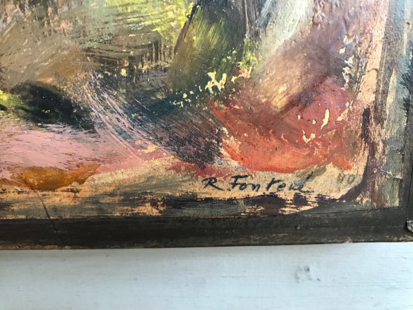 Abstraktes Gemälde von Robert Fontené (1892-1980)