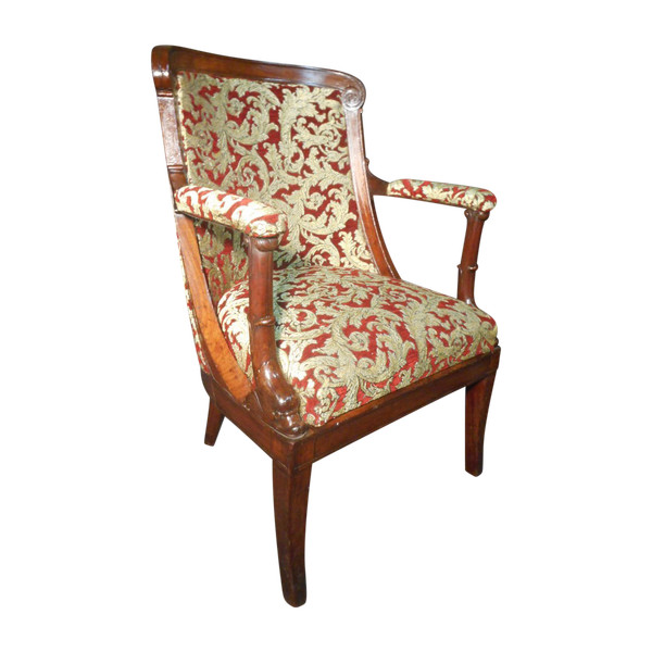 Mahogany Office Armchair Stamped Jacob Desmalter