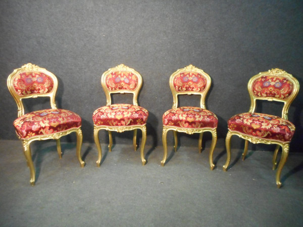Ensemble De Salon En Bois Doré époque Napoléon III