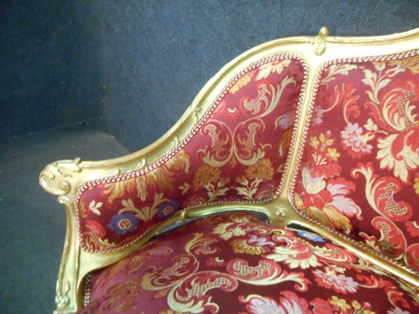 Ensemble De Salon En Bois Doré époque Napoléon III