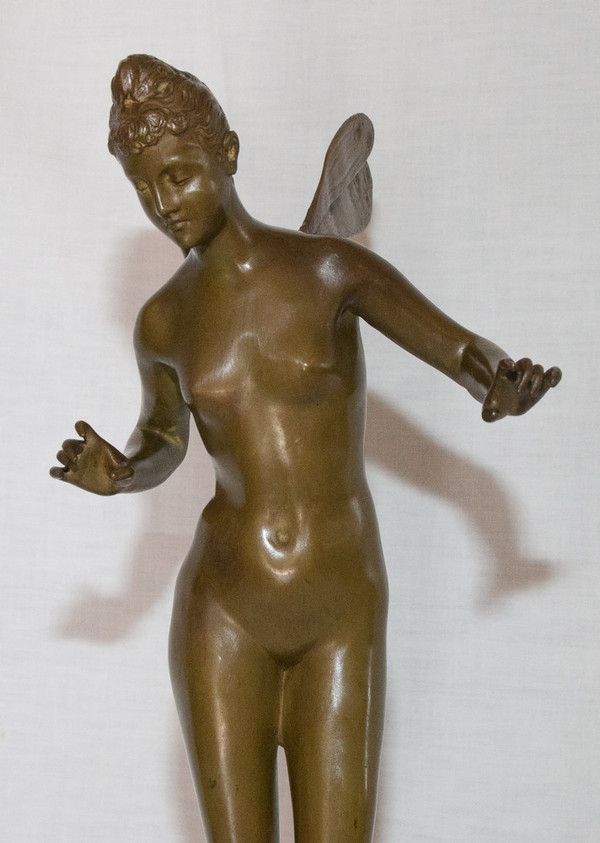 Bronze Nymph Signed J Garnier 1853 - 1910