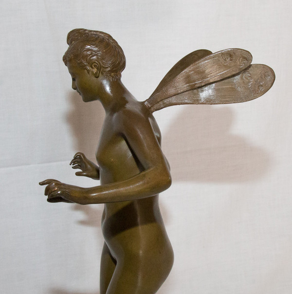 Bronze Nymph Signed J Garnier 1853 - 1910
