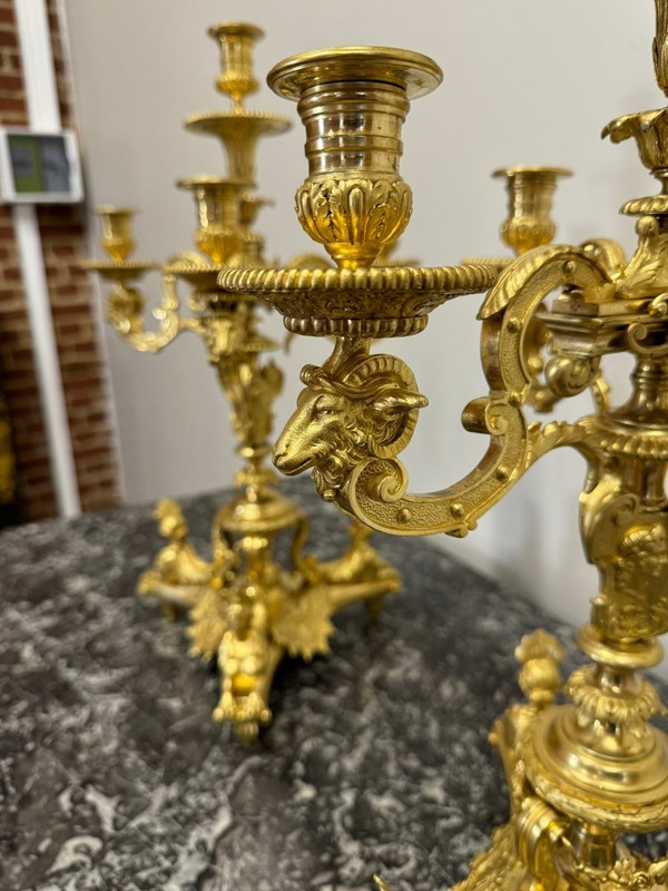 PAIR OF CANDELABRA BY ANDRE- CHARLES BOULLE