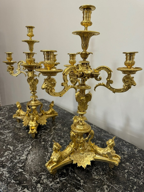 PAIR OF CANDELABRA BY ANDRE- CHARLES BOULLE